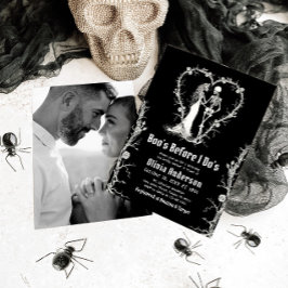 Invitación Boo de Halloween antes de la ducha de novias