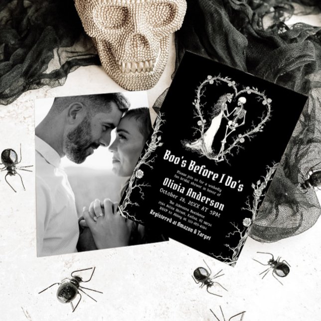 Invitación Boo de Halloween antes de la ducha de novias (Subido por el creador)