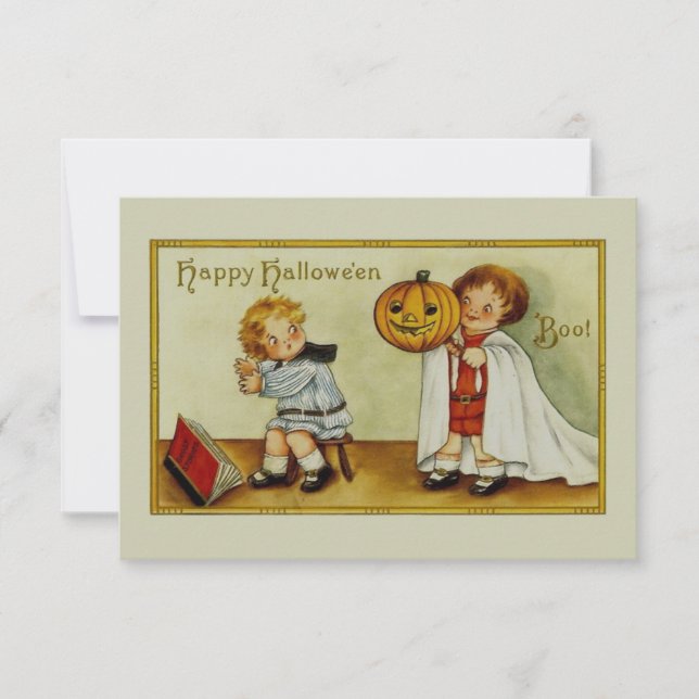 Invitación ¡Boo! Es la cosecha de Halloween (Anverso)