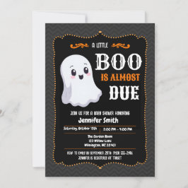 Invitación Boo Está Casi Listo Dulce Fantasma Fiesta de Bebé
