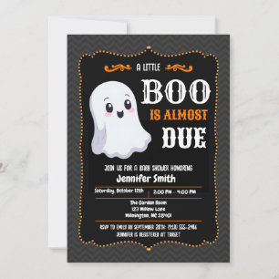 Invitación Boo Está Casi Listo Dulce Fantasma Fiesta de Bebé 