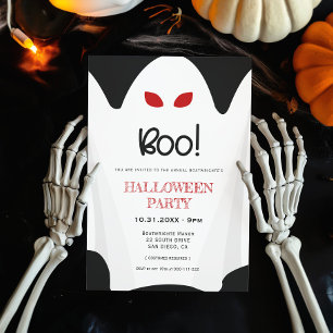 Invitación ¡Boo! Festín fantasma de Halloween