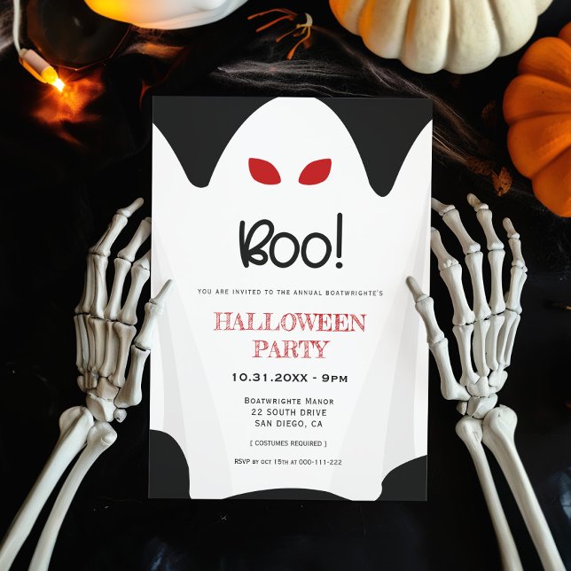 Invitación ¡Boo! Festín fantasma de Halloween (Subido por el creador)
