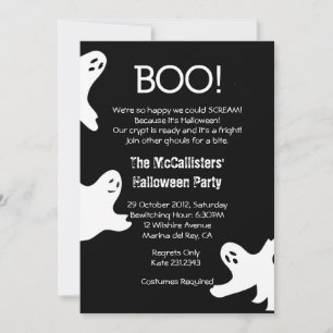 Invitación ¡BOO! Fiesta divertida de disfraces de Halloween i