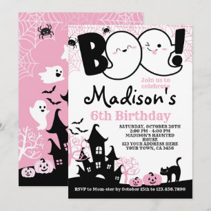 Invitación BOO Halloween