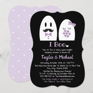 Invitación Boo Parejas de Halloween Ducha de bodas