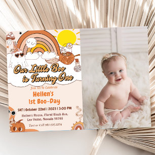 Invitación Boo Primer Cumpleaños Nuestro Pequeño Boo Se Vuelv