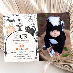 Invitación Boo Primer Cumpleaños Nuestro Pequeño Boo Se Vuelv
