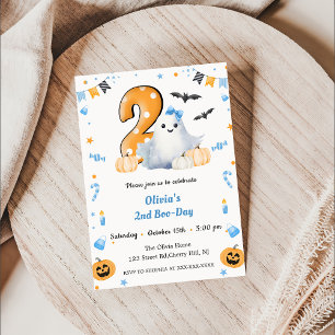 Invitación Boo Segundo Cumpleaños