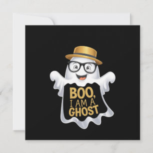 Invitación Boo, soy un fantasma fantasmal para los amantes de