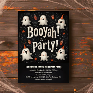 Invitación Boo Ya Halloween Fantasma Cuidada Booyah Disstume 