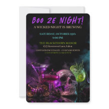 Boo Ze Night Fiesta de Halloween Gótica Cóctel