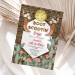 Invitación Boogie Disco Cowgirl 30 cumpleaños<br><div class="desc">EDITABLE Boot Scootin' Boogie Disco Cowgirl 30 cumpleaños Invitación Elegante Texas Cactus Madera Adulto Invitación al cumpleaños mexicano Navidad Ornamento Floral Cowboy Occidental & Southwestern Cumpleaños</div>