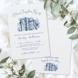 Invitación Book New Chapter Floral Bridal Shower