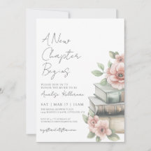 Book New Chapter Floral Bridal Shower