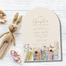 Invitación Books & Brunch A New Chapter Wildflower