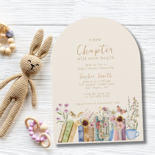 Invitación Books & Brunch A New Chapter Wildflower