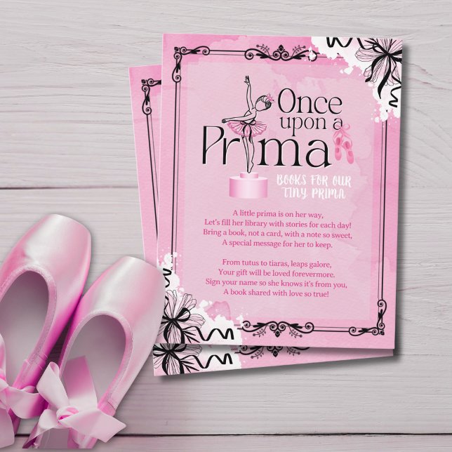 Invitación Books For Baby Ballet Theme Card (Subido por el creador)