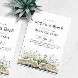Invitación Books y Brunch Book Bridal Shower