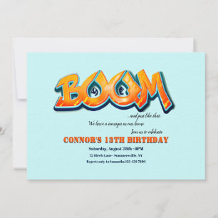 Invitación Boom Cumpleaños