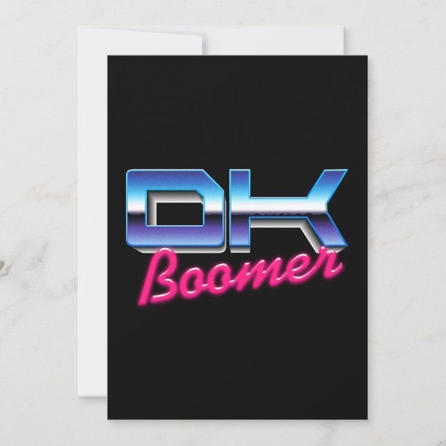 Invitación Boomer correcto (Anverso)