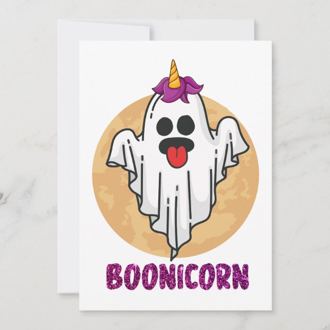 Invitación Boonicorn || Halloween (Anverso)