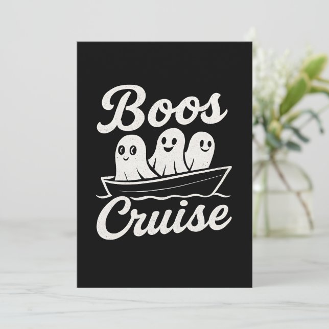 Invitación Boos cruise  (Anverso de pie)