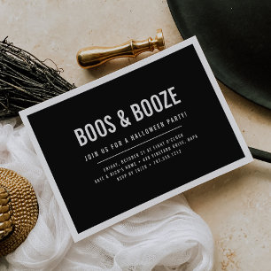 Invitación Boos y Booze