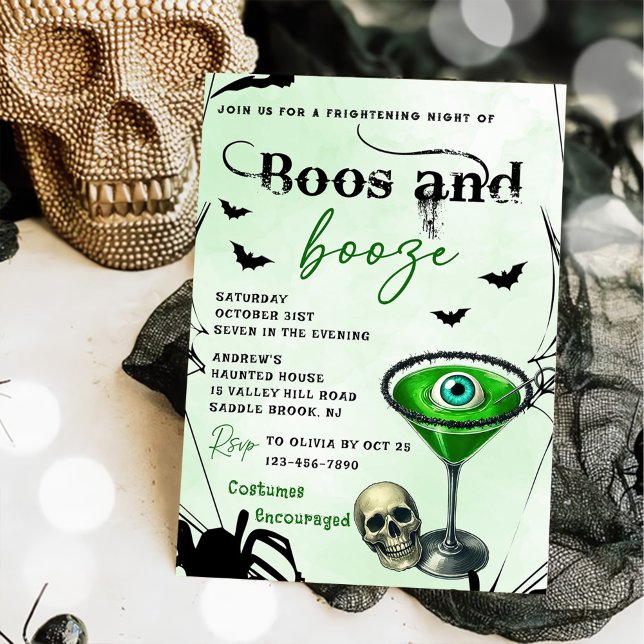 Invitación Boos Y Booze (Subido por el creador)