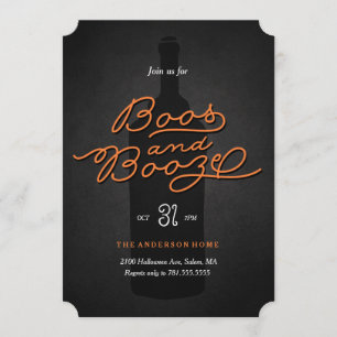 Invitación Boos y Booze
