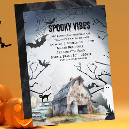 Invitación Boos y Booze Adults Halloween Party