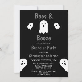 Invitación Boos y Booze Halloween
