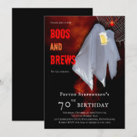 Boos y Fantasma Halloween 70 cumpleaños