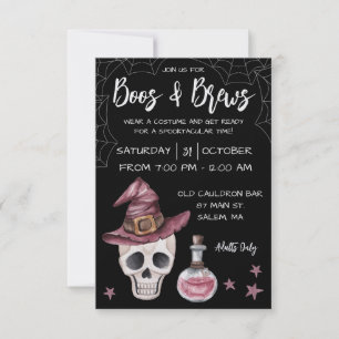 Invitación Boos y fiesta de Halloween