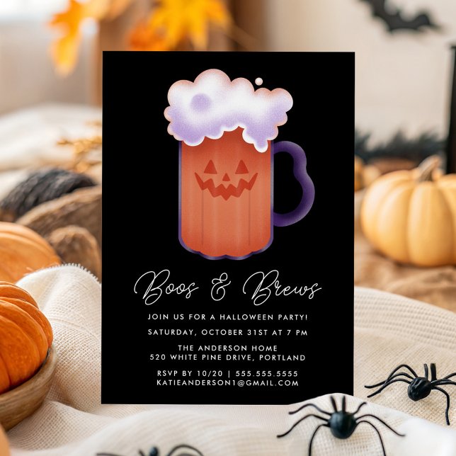 Invitación Boos y prepara la fiesta de Halloween de la cervez (Subido por el creador)