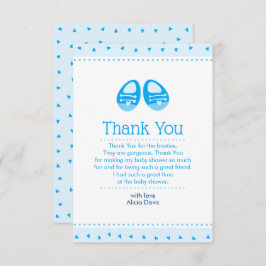 Invitación Bootie Call Blue Baby Boy Shower
