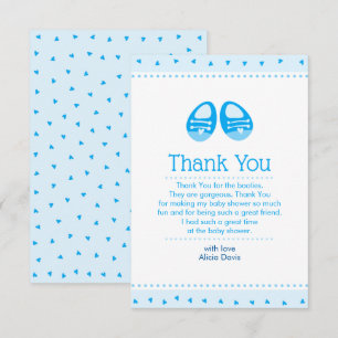Invitación Bootie Call Blue Baby Boy Shower