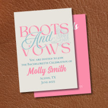 Boots and Vows - Bachelorette Occidental
