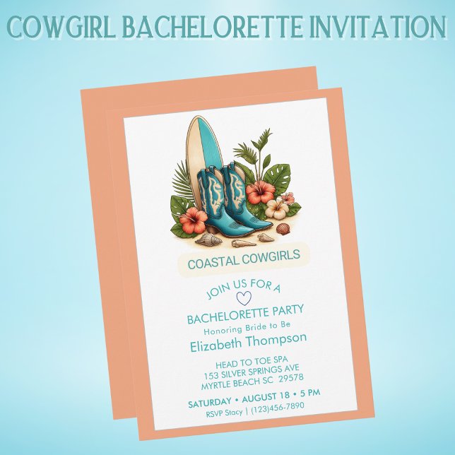 Invitación Boots Bachelorette (Subido por el creador)
