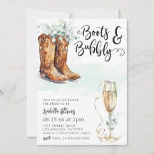 Boots & Bubbly Bridal Shower