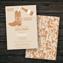 Boots burbujeantes Rústica, ducha de novias en el 