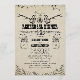 Invitación Boots rústicos de campo de cowboy ensayar cena
