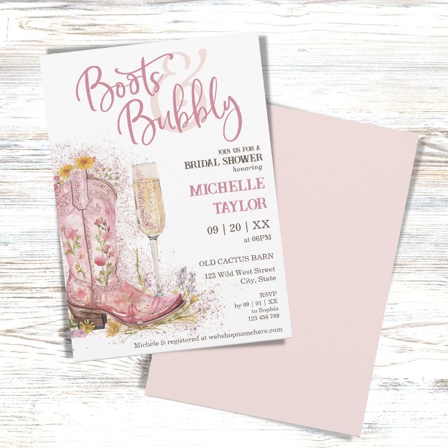 Invitación Boots y el Oeste salvaje de la Flora Rosa (Subido por el creador)