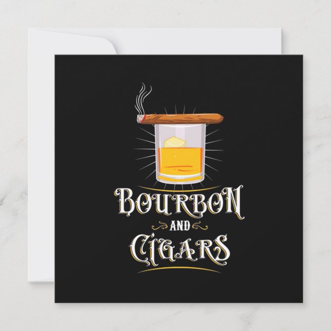Invitación Borbón Y Cigarros (Anverso)
