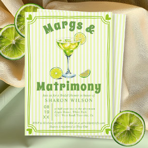 Invitación Bordado de Margs & Matrimony para fiesta de solter