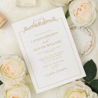 Bordado Floral Dorado Monograma Boda