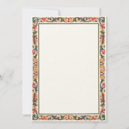Invitación Borde Antiguo Italiano 5 x 7 Bodas