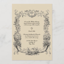 Borde barroco vintage del Rococo con corazones