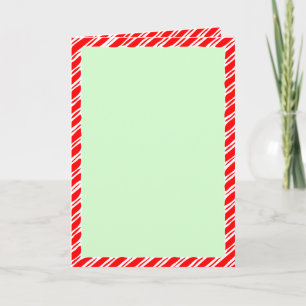 Invitación Borde de Caramelo de Navidad Manta Texto Personali