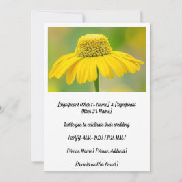 Invitación Borde de estornudos amarillos